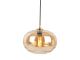 Pendant lamp Glamour Sphere glass amber brown