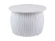 Coffee table Luscious white marble, white frame