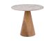 Table Force wide marble brown, mango wood base