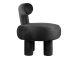 Krzesło Abrazo velvet black Leitmotiv