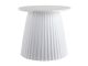 Coffee table Luscious cone white marble, white frame
