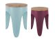 Śliwkowy Stool Set Leitmotiv