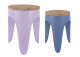 Niebieski Stool Set Leitmotiv