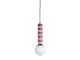 Fioletowy Lampa wisząca Rayado dark mauve w. soft Leitmotiv