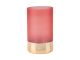 Vase Gold Glamour glass matt pink