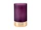 Vase Gold Glamour glass matt purple