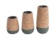 Świecznik tealight set Cone cork PT