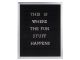 Neon silver frame & chrome letters large