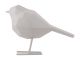 Figurka ptaka PT polyresin szary 