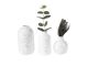 Wazon set Dotted ceramic biała