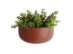 Doniczka ścienna pot Oval wide ceramiczna matt clay brązowy