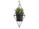 Doniczka do powieszenia pot Spatial diamond iron czarny