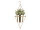 Doniczka do powieszenia pot Spatial diamond iron antique gd