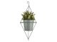 Doniczka do powieszenia pot Spatial diamond iron jade zielony