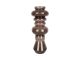 Wazon Morgana glass large chocolate brown PT
