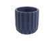 Doniczka Stripes cement small dark blue PT