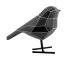 Figurka bird small polyresin black PT