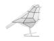 Figurka bird small polyresin white PT