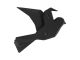 Wall hanger origami bird czarny PT