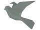 Wall hanger origami bird jungle zielony PT