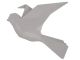 Wall hanger origami bird szary PT