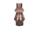 Vase Blush glass medium chocolate brown Present Time