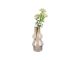 Vase Blush glass medium sand brown Present Time