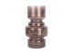 Vase Courtly glass medium chocolate brown Present Time