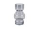 Vase Courtly glass large dark grey Present Time