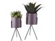 Zestaw doniczek PT Pedestal XL iron purpurowy 