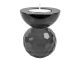 Świecznik Crystal Art small bowl black PT
