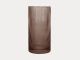 Vase Allure Straight glass chocolate brown Present Time