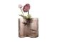 Vase Allure Wave glass chocolate brown Present Time
