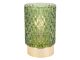 Votive LED Diamond glass dark zielony PT