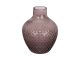Vase Delight glass chocolate brown Present Time