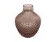 Vase Delight glass chocolate brown large Present Time