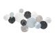 Dekoracja scienna PT Circles XL blue grey bialy 