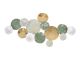 Dekoracja scienna PT Circles XL zielony bialy gold 