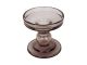 Candle holder Glass Art glass chocolate brown