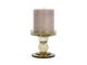 Candle holder Glass Art glass moss green