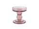 Candle holder Glass Art glass faded pink