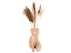 Plant pot Sitting Lady polyresin sand brown