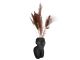 Plant pot Lady polyresin black