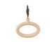Vase Ring oval wide polyresin sand brown