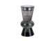 Candle holder Crystal Art duo cone black