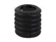 Pillar candle Layered Circles small black