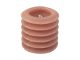 Pillar candle Layered Circles small faded pink