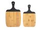 Cutting board set Gourmet bamboo w black edge