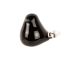 Statue Fat Bird medium glass black