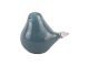 Statue Fat Bird medium glass soft blue